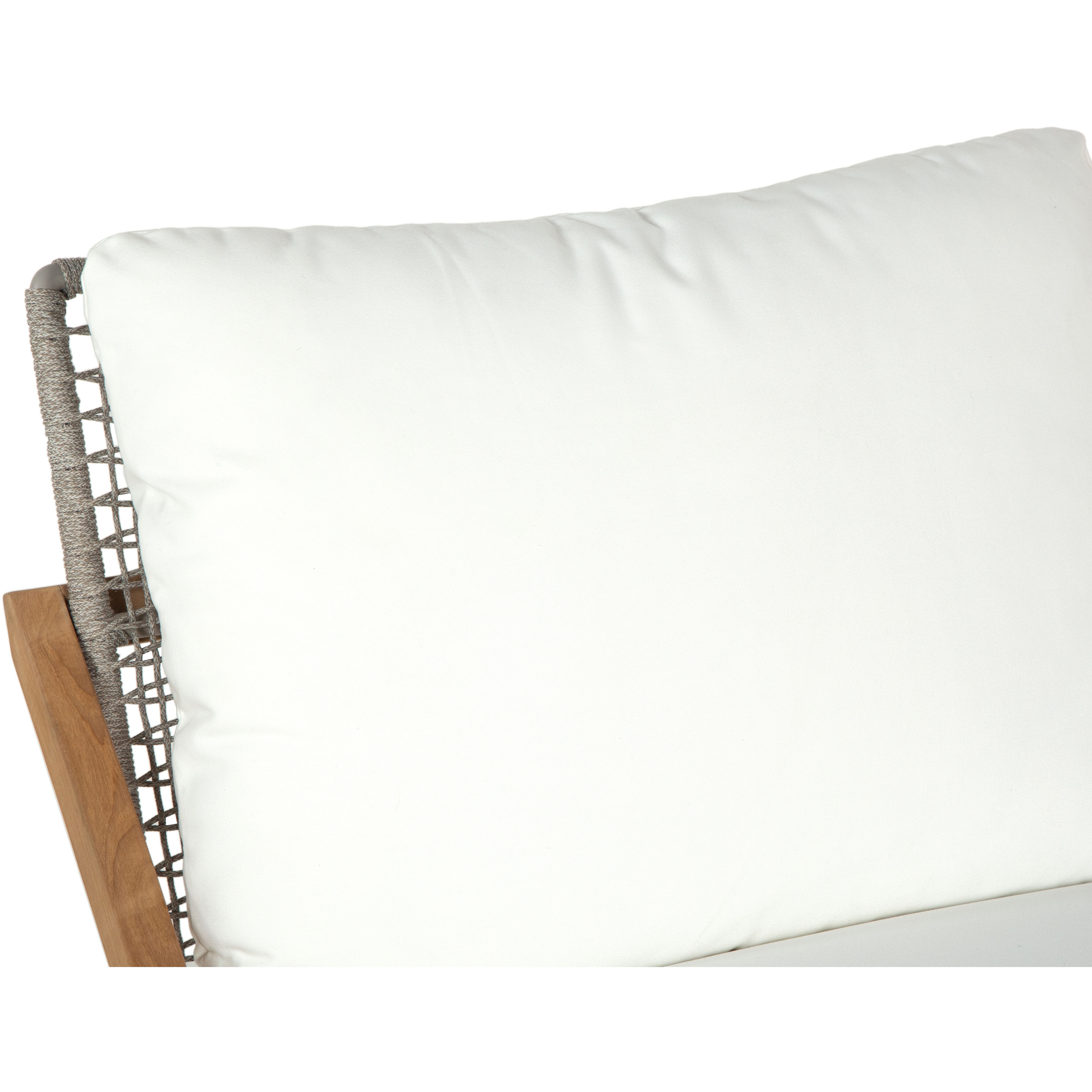 Bari Natural / Stinson White Outdoor Lounge Chair